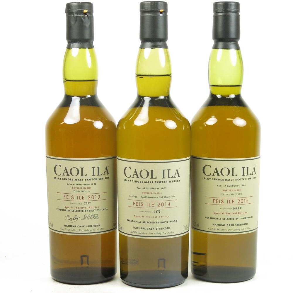 Caol Ila Feis Ile 2013 / 2014 / 2015 3 x 70cl