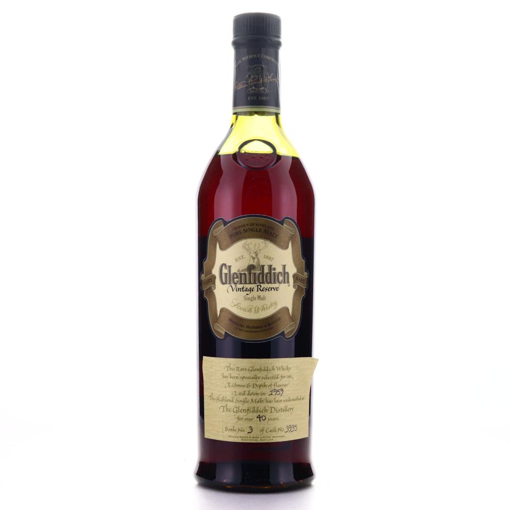 Glenfiddich 1959 Vintage Reserve 40 Year Old #3935 / One of 6 bottles