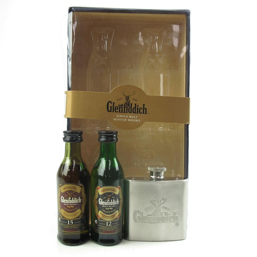 Glenfiddich Miniature Gift Pack Including 15 and 18 Year Old 2 x 5cl