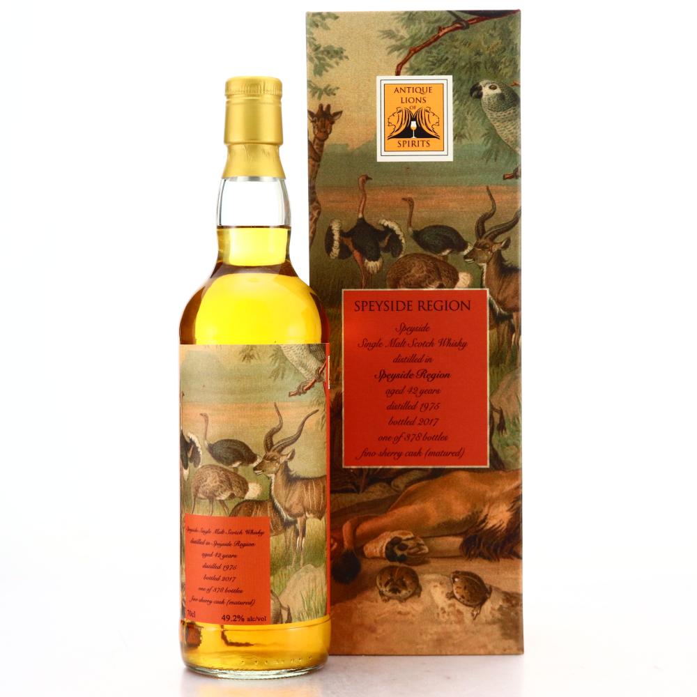 Speyside Single Malt 1975 Antique Lions 42 Year Old / Savannah