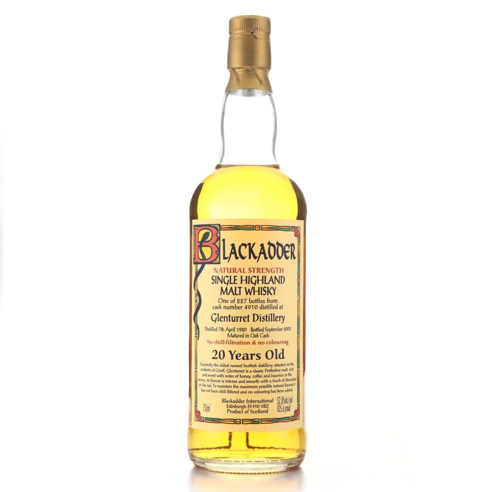 Glenturret 1980 Blackadder 20 Year Old Natural Strength 75cl / US Import