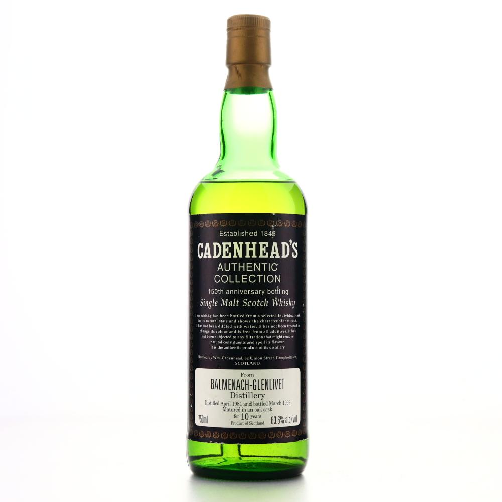 Balmenach 1981 Cadenhead's 10 Year Old 75cl / 150th Anniversary