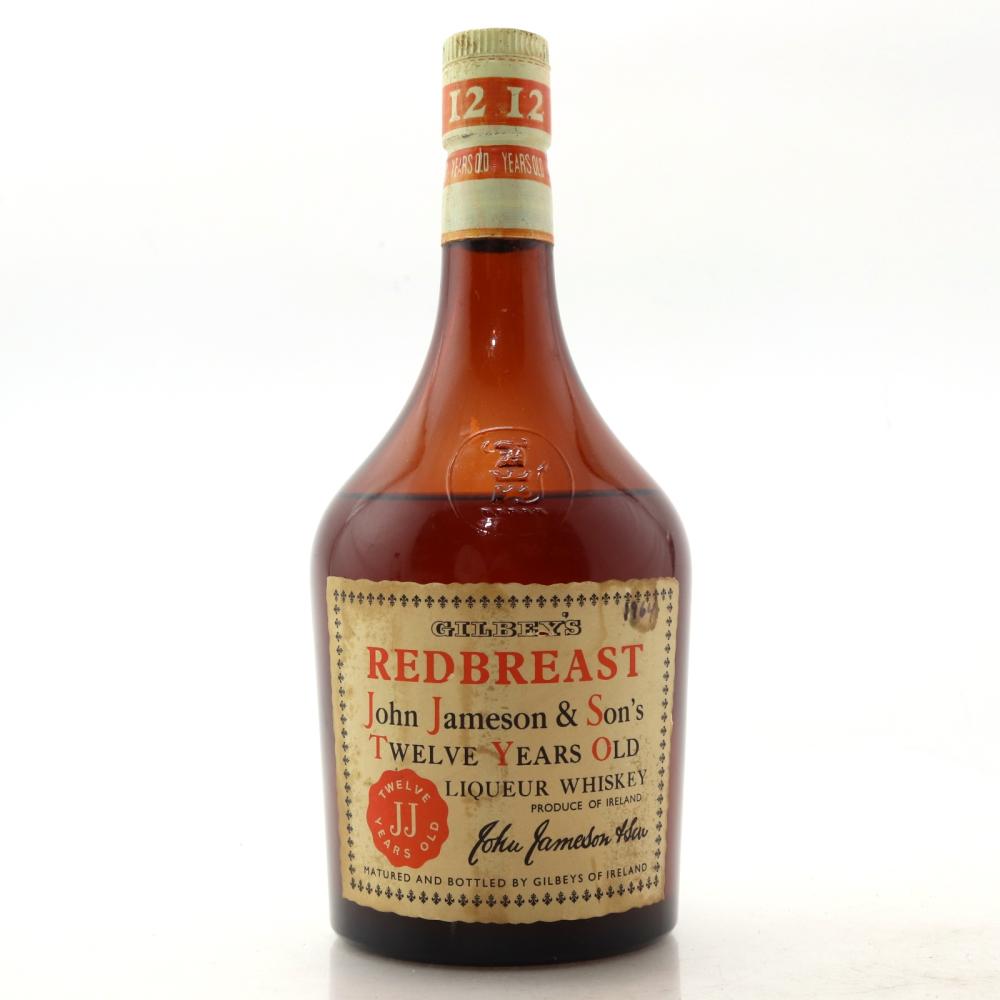 Gilbey's Redbreast 12 Year Old Jameson 1960s
