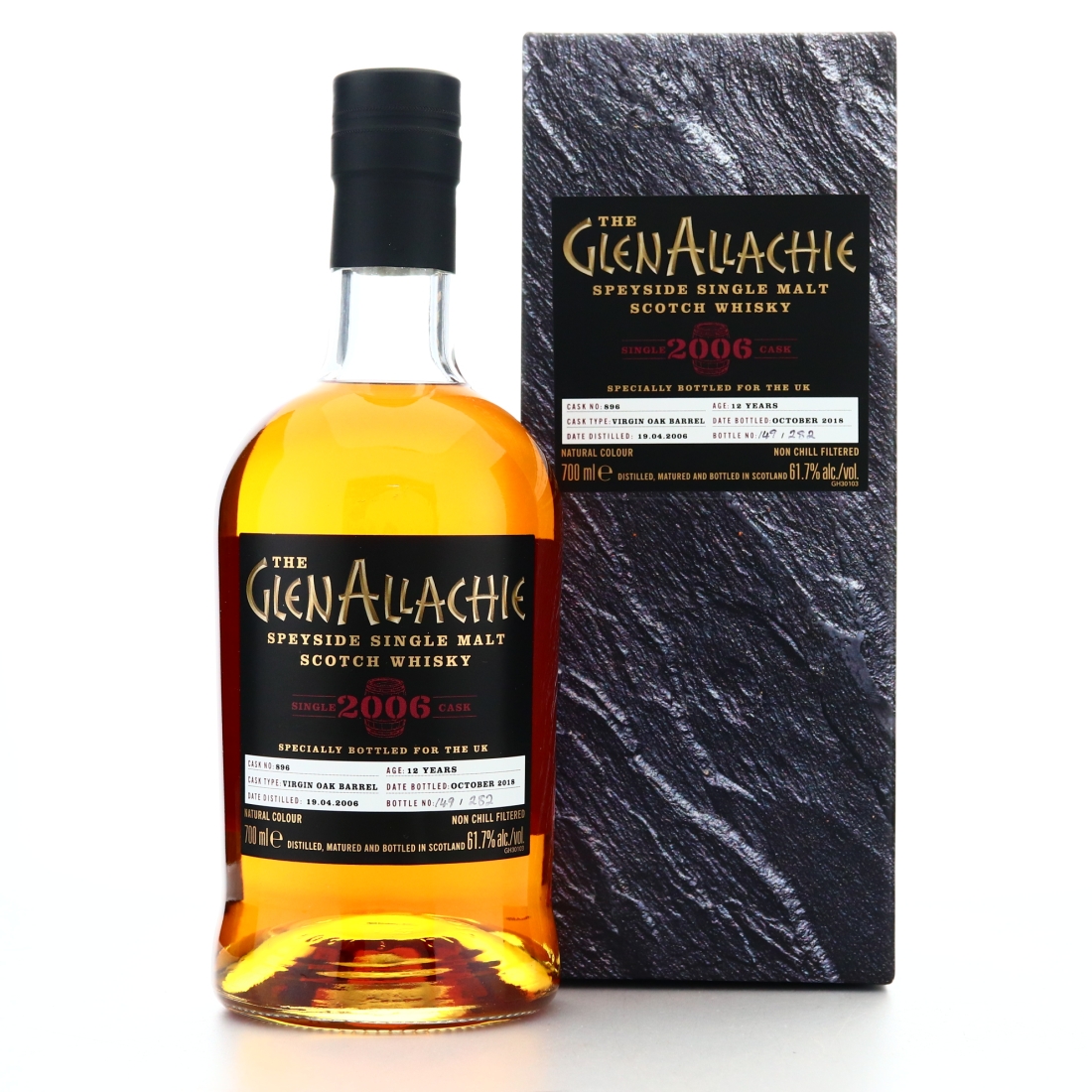 Glenallachie 2006 Single Virgin Oak Cask 12 Year Old #896  / UK Exclusive