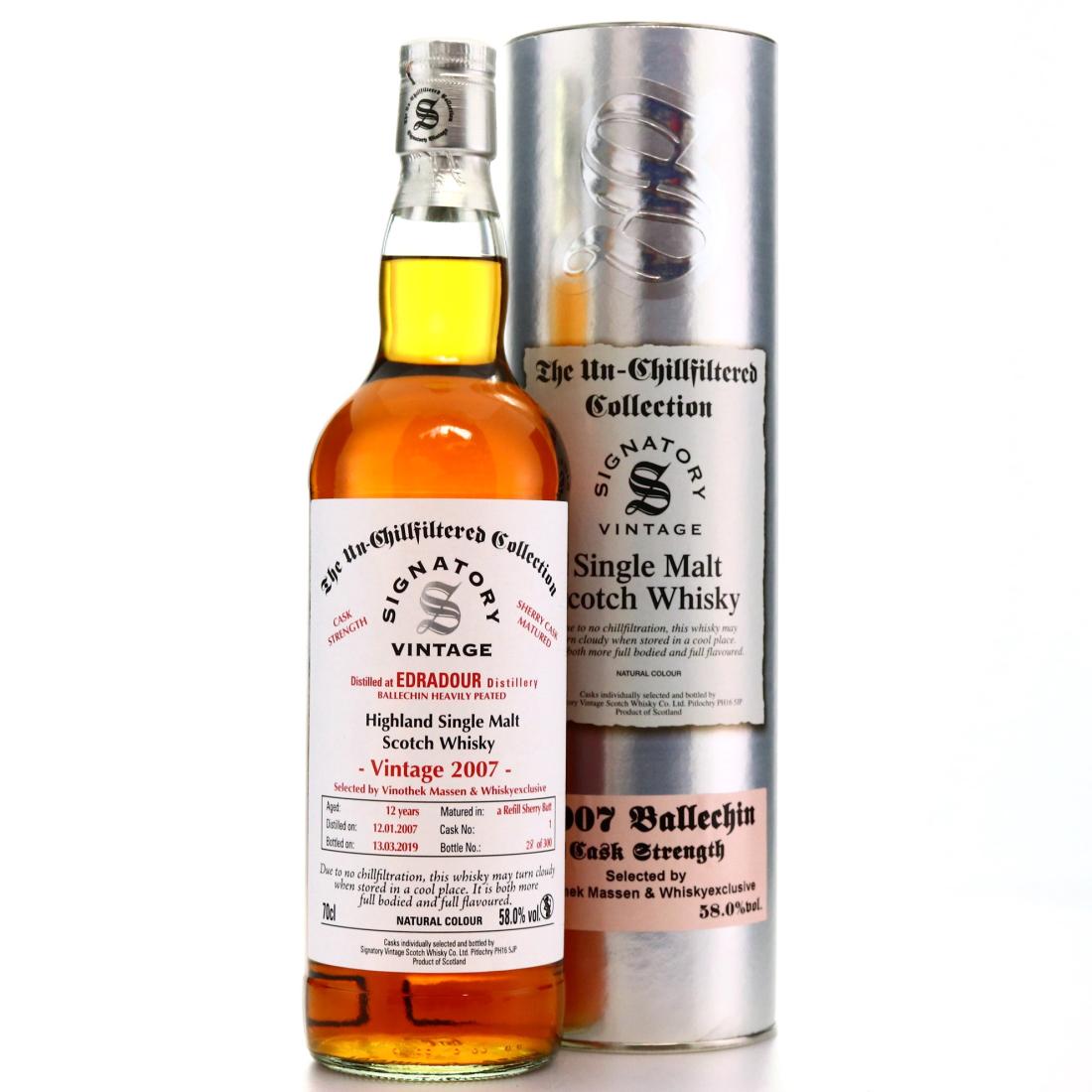 Edradour 2007 Signatory Vintage 12 Year Old