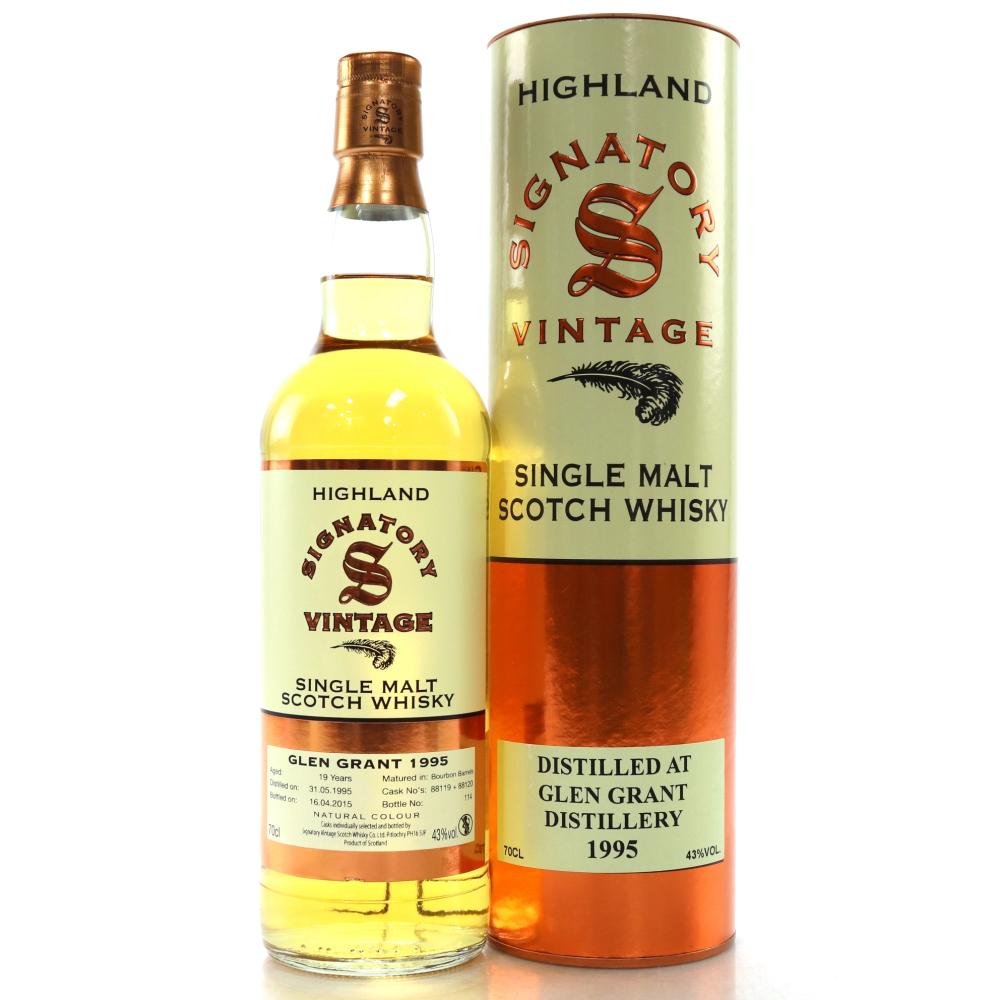 Glen Grant 1995 Signatory Vintage 19 Year Old
