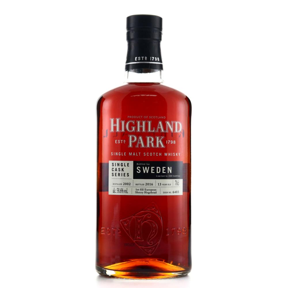 Highland Park 2002 Single Cask 13 Year Old #6403 / Sweden