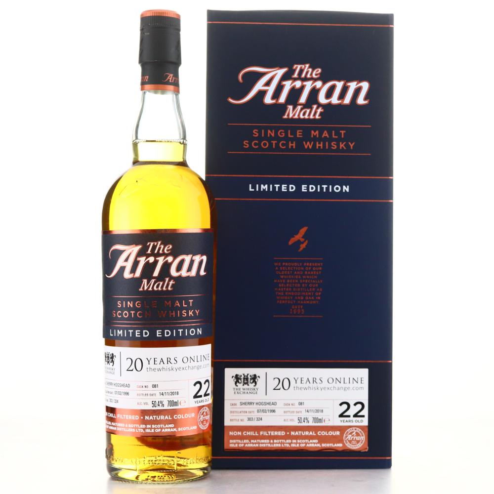 Arran 1996 Single Sherry Cask 22 Year Old #81 / TWE 20th Anniversary