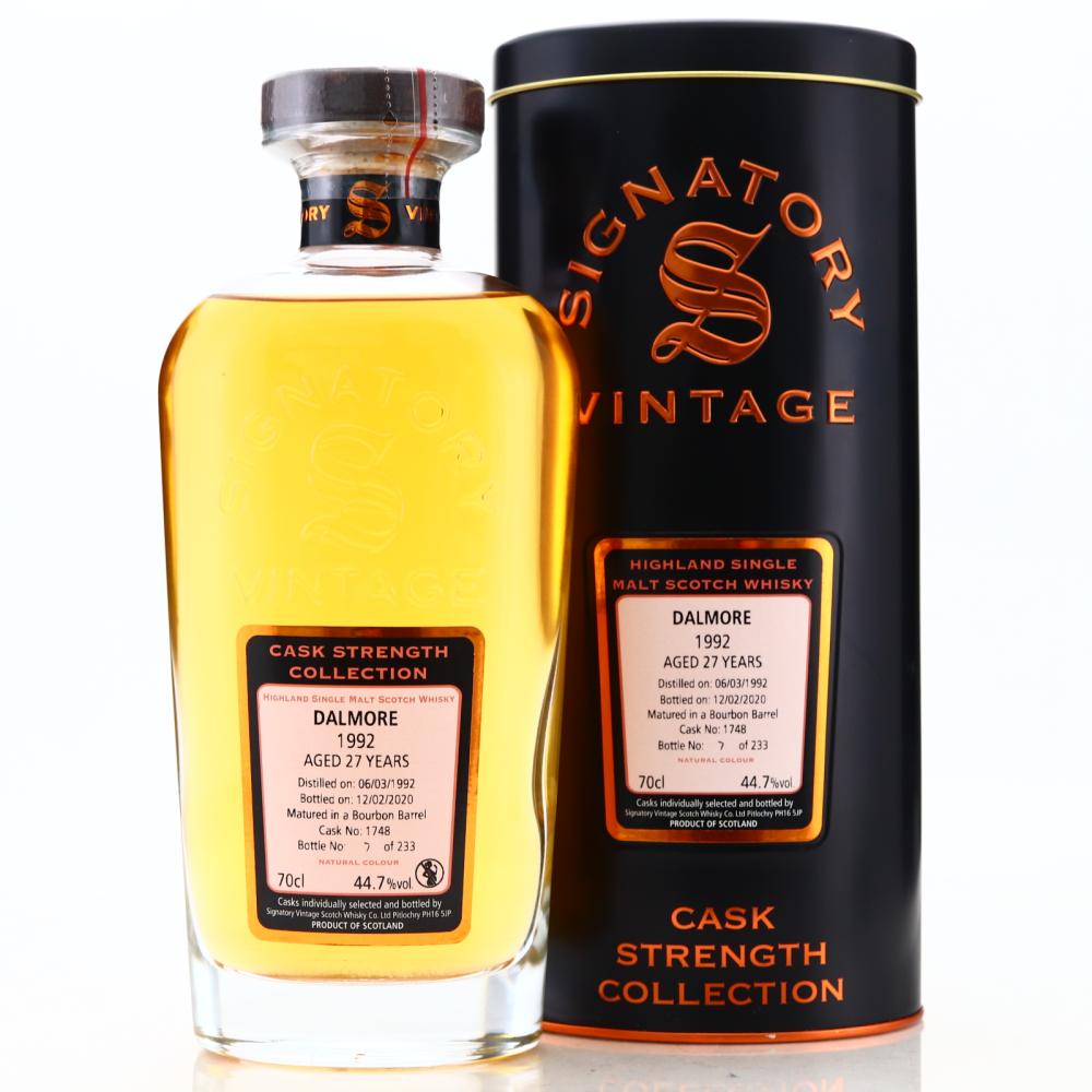 Dalmore 1992 Signatory Vintage 27 Year Old Cask Strength
