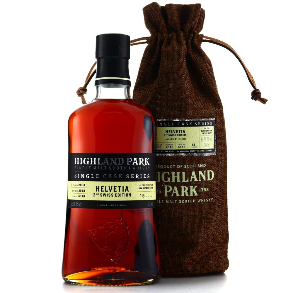 Highland Park 2003 Single Cask 15 Year Old #6148 / Helvetia 2nd Swiss Edition