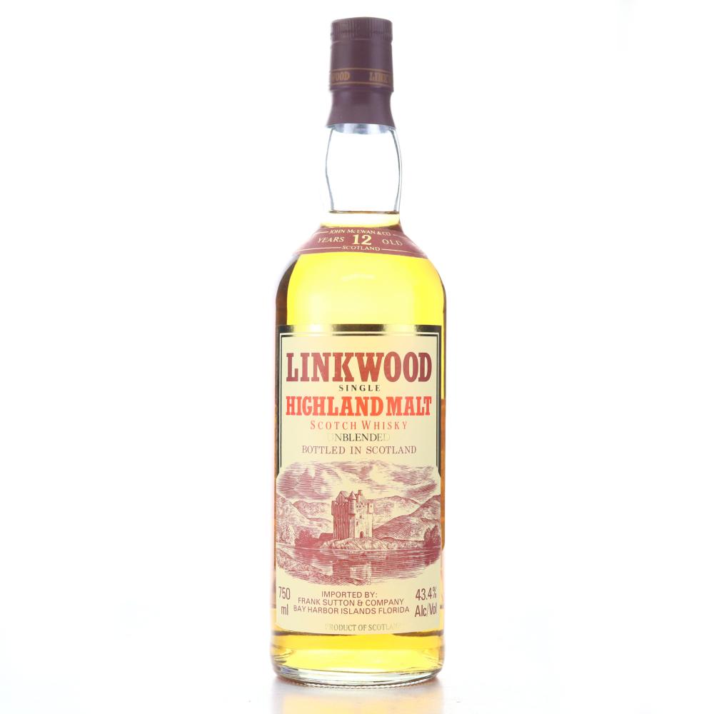Linkwood 12 Year Old John McEwan 1980s-90s / US Import