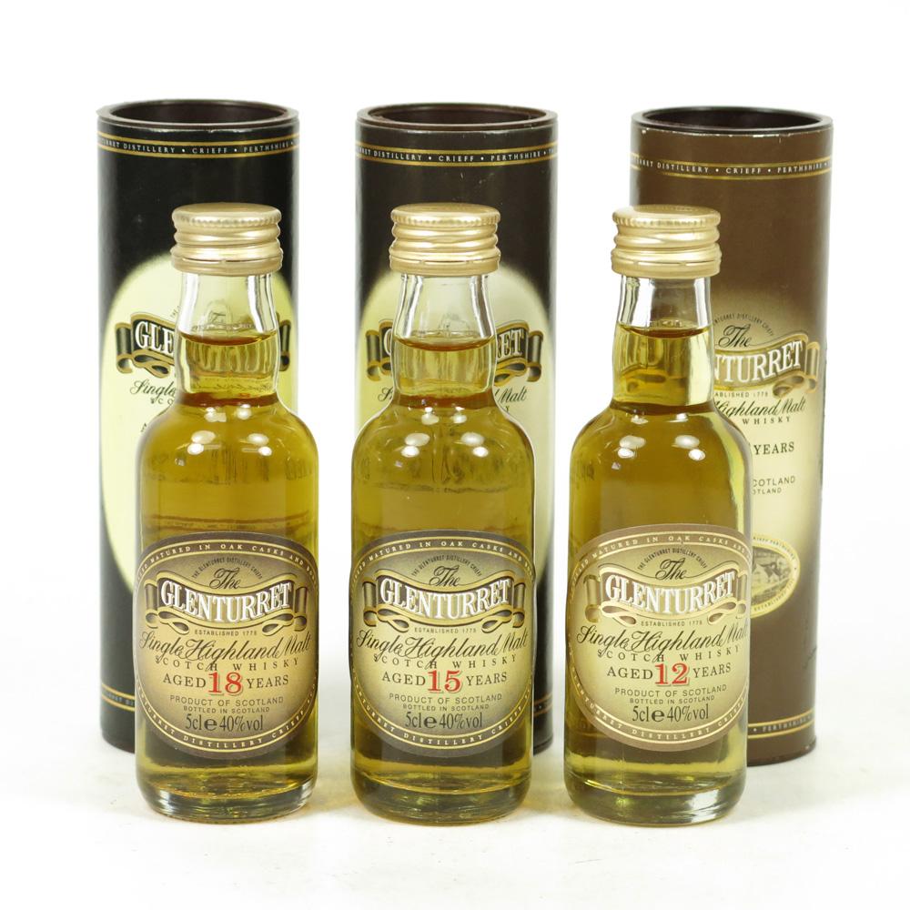 Glenturret 12, 15 and 18 Year Old 3 x 5cl