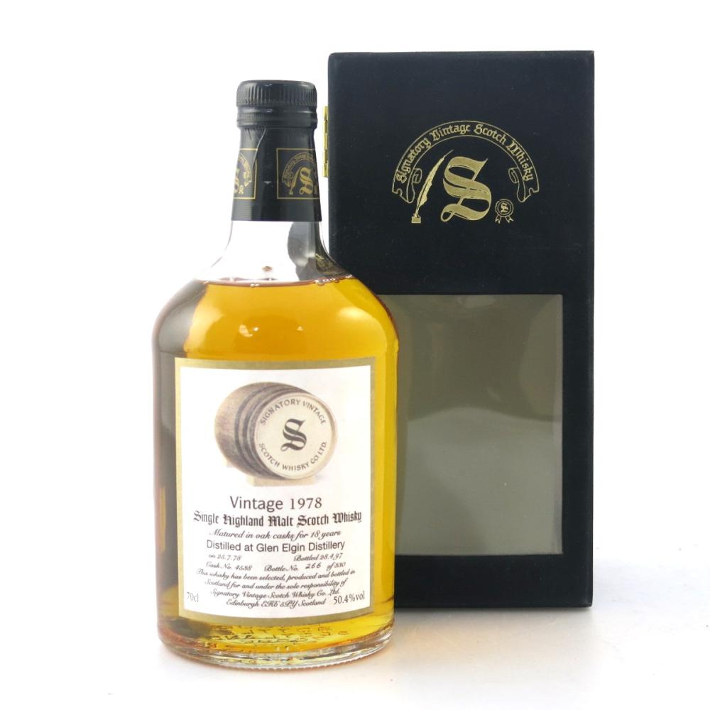 Glen Elgin 1978 Signatory Vintage 18 Year Old
