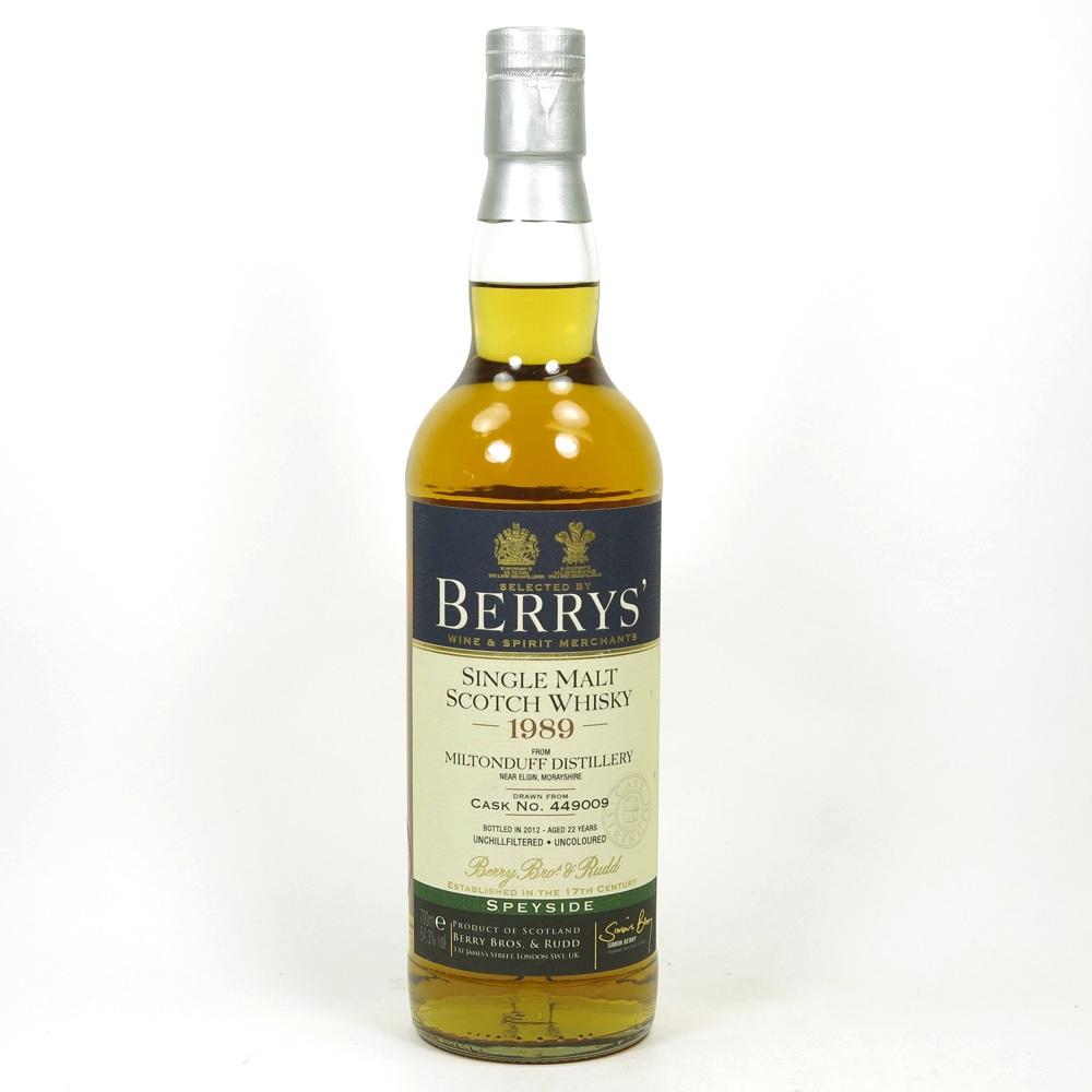 Miltonduff 1989 Berry Brothers and Rudd 