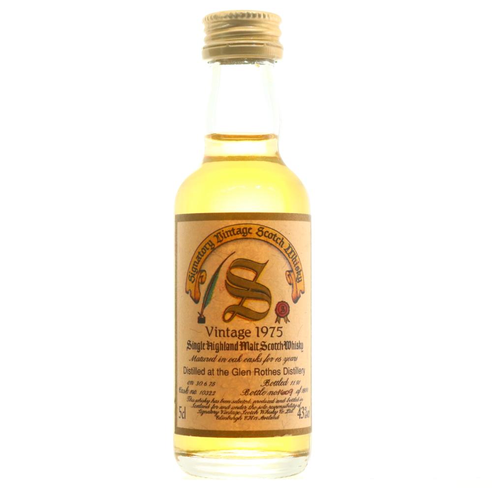 Glenrothes 1975 Signatory Vintage 16 Year Old Miniature 5cl