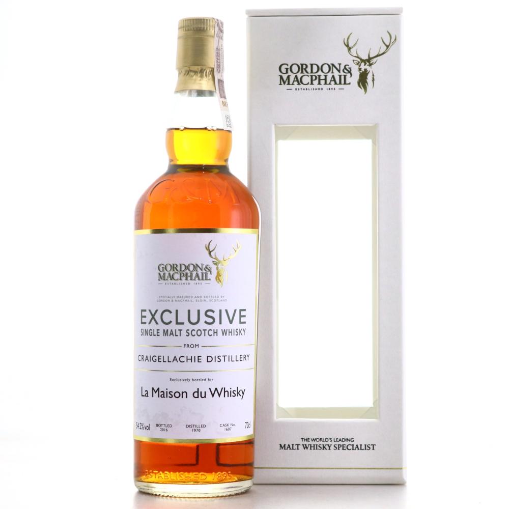 Craigellachie 1970 Gordon and MacPhail Single Cask #1607 / LMDW 