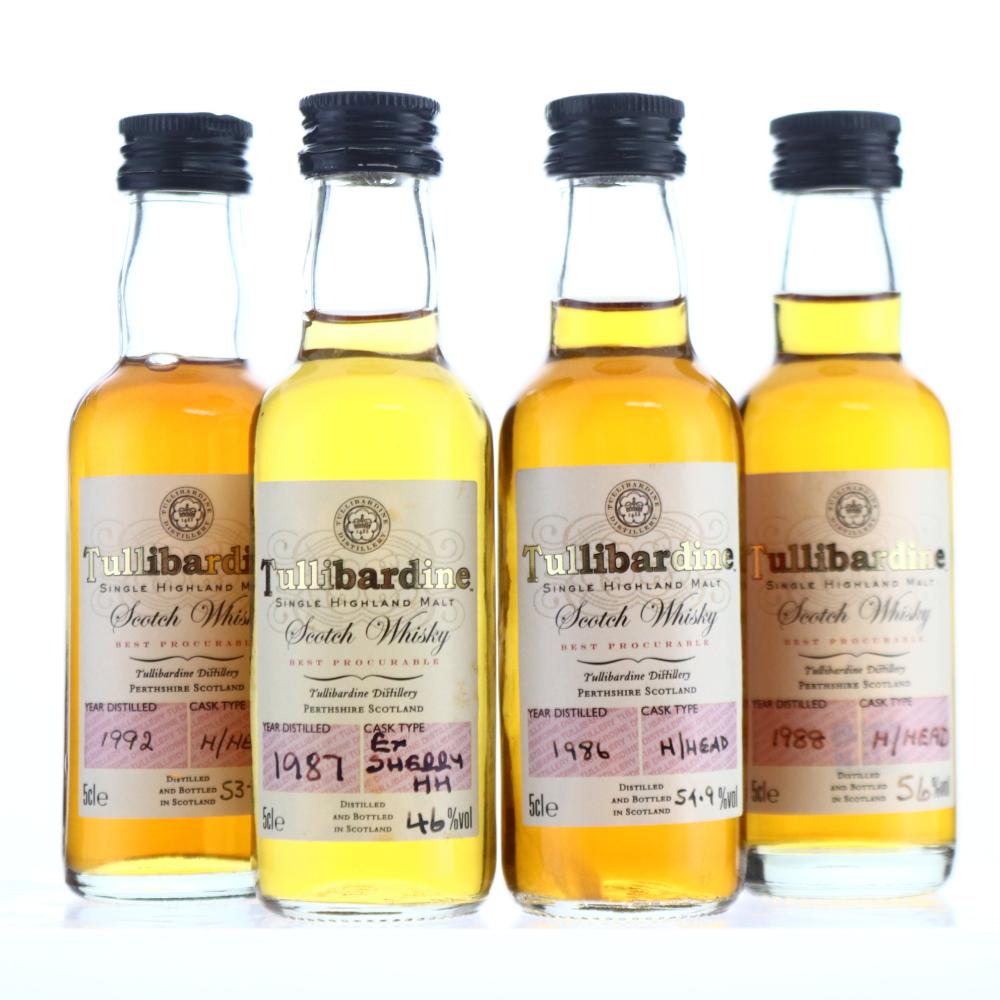 Tullibardine 1980s & 1990s Miniature x 4