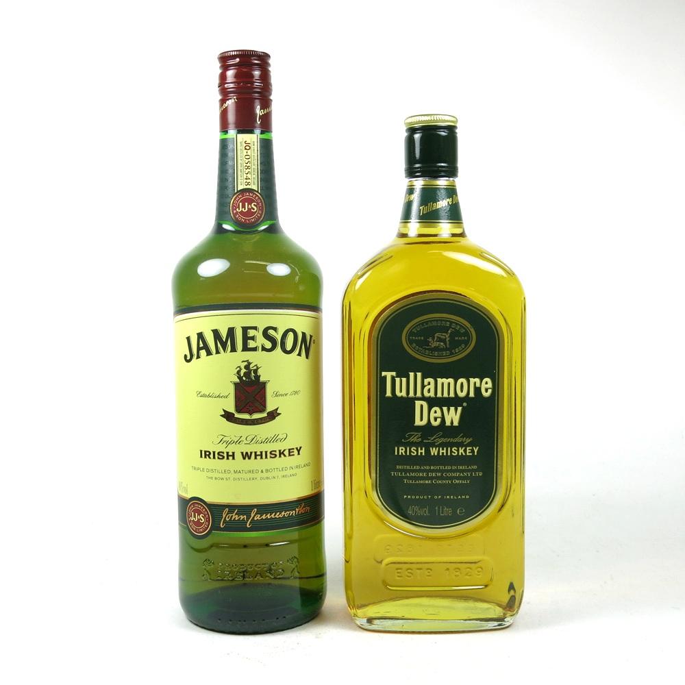 Tullamore Dew and Jameson 2 x 1 Litre
