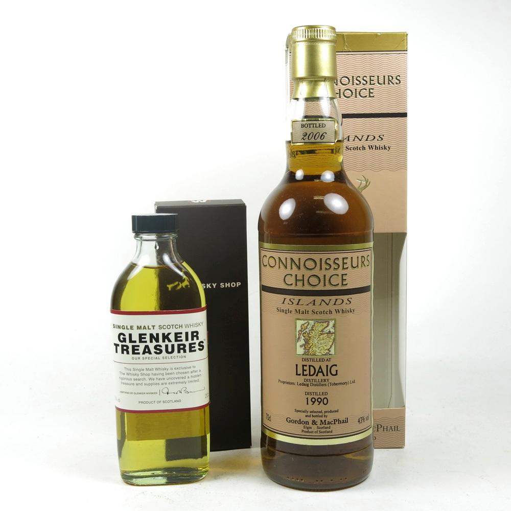 Ledaig 1990 Gordon and Macphail and 9 Year Old Whisky Shop 20cl