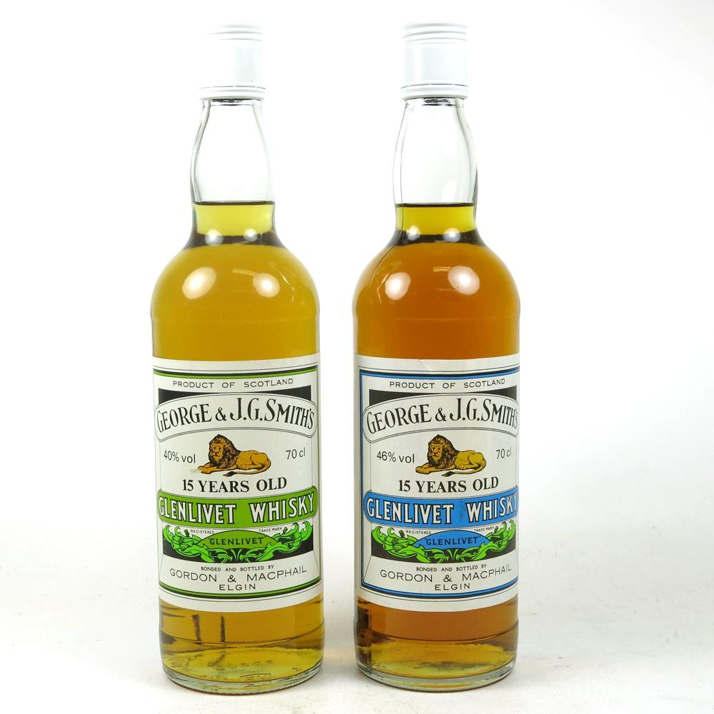 Glenlivet 15 Year Old Gordon and Macphail 2 x 70cl