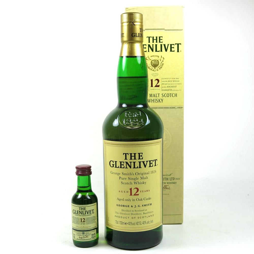 Glenlivet 12 Year Old and Miniature