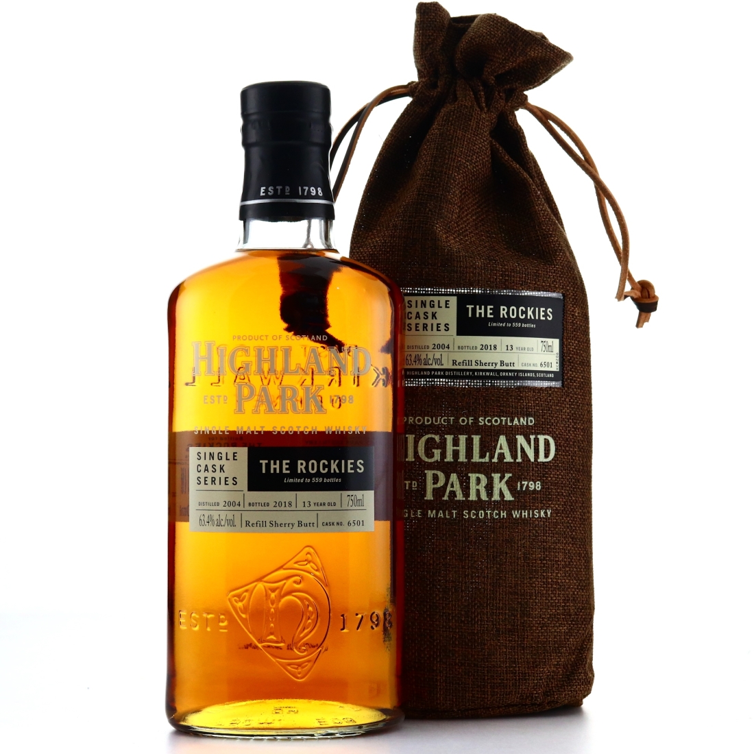 Highland Park 2004 Single Cask 13 Year Old #6501 75cl / The Rockies