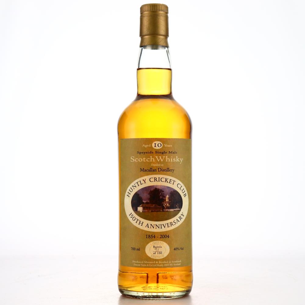 Macallan 10 Year Old Huntly Cricket Club 150th Anniversary