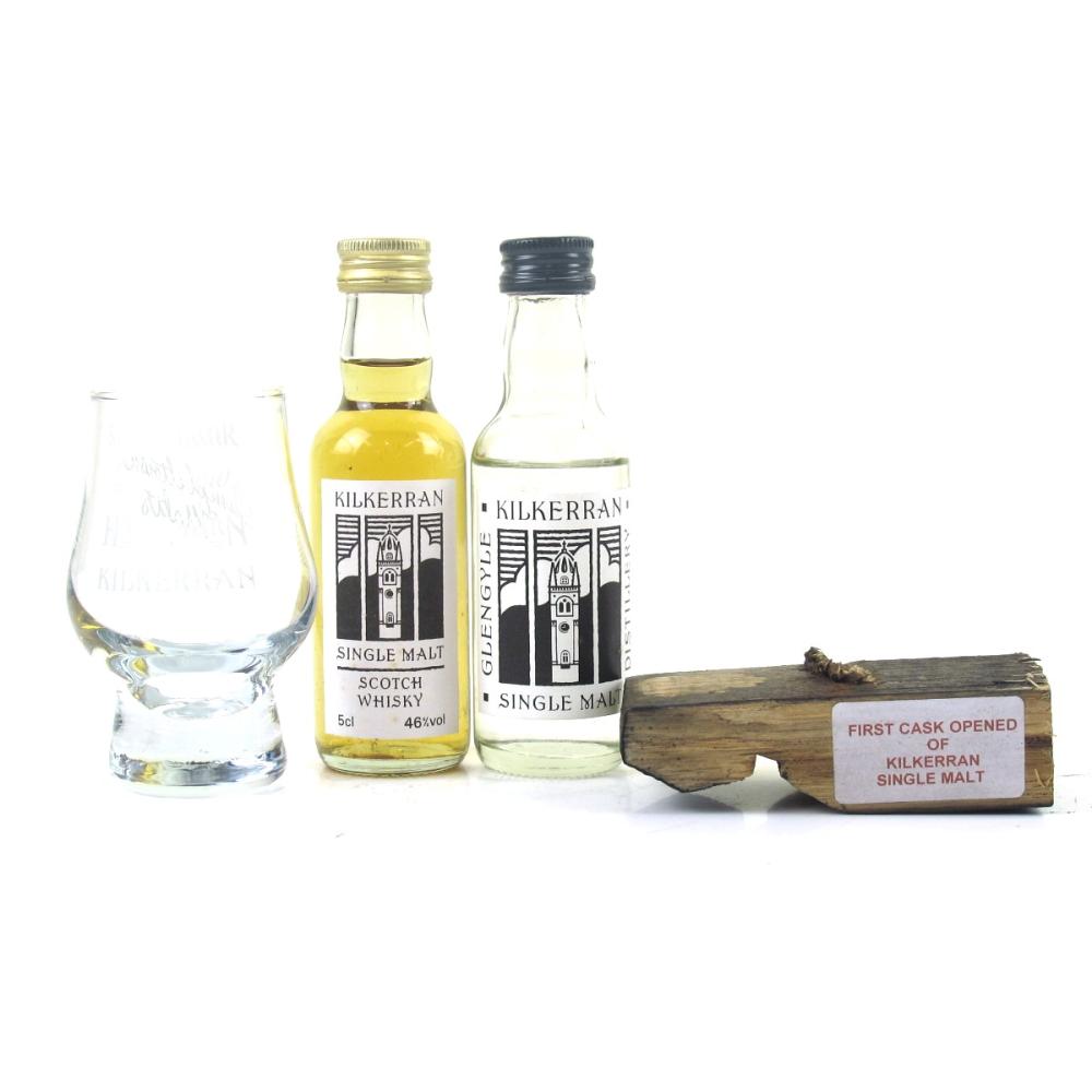 Kilkerran First Cask Sample Selection 2 x 5cl / Includes Piece of Cask and Glass