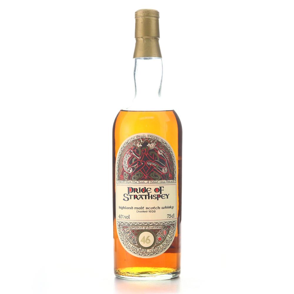 Pride of Strathspey 1938 Gordon and MacPhail 46 Year Old ' Book of Kells'