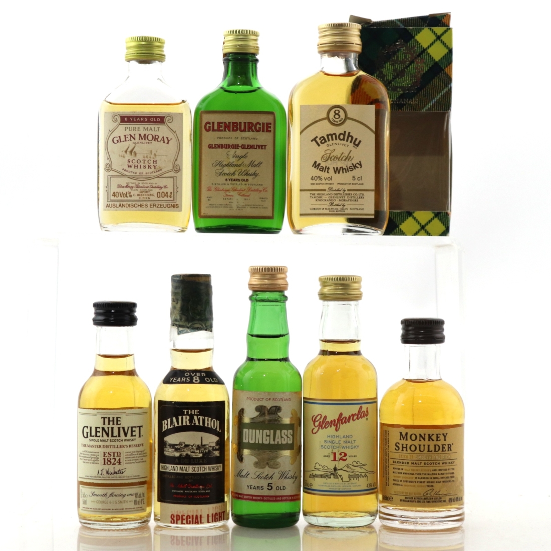 Single Malt Miniature Selection x 8 / includes Dunglass