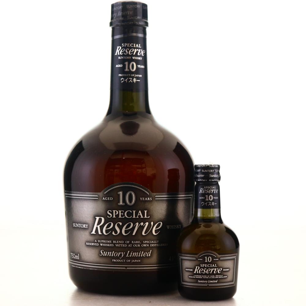 Suntory Special Reserve 10 Year Old 75cl with Miniature