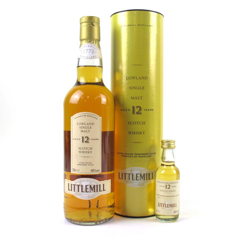 Littlemill 12 Year Old / Including Miniature