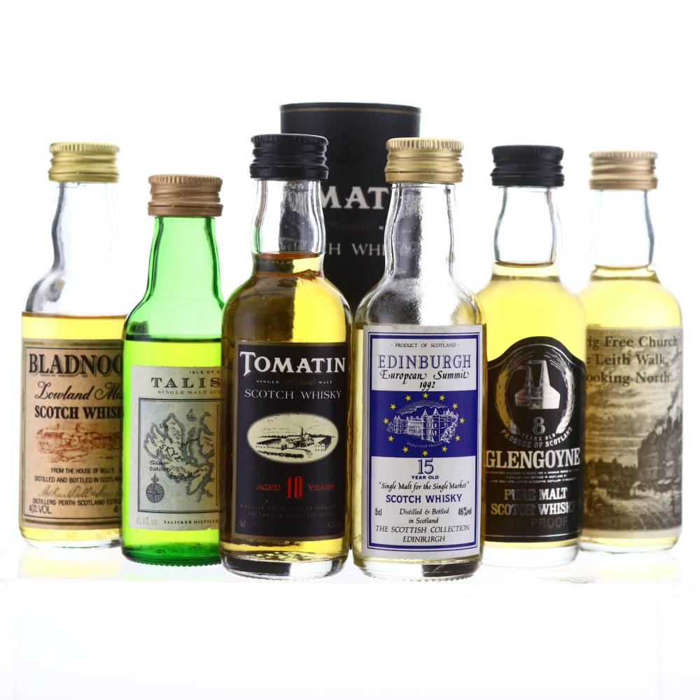 Single Malt Miniatures x 6 / includes Talisker Map Label