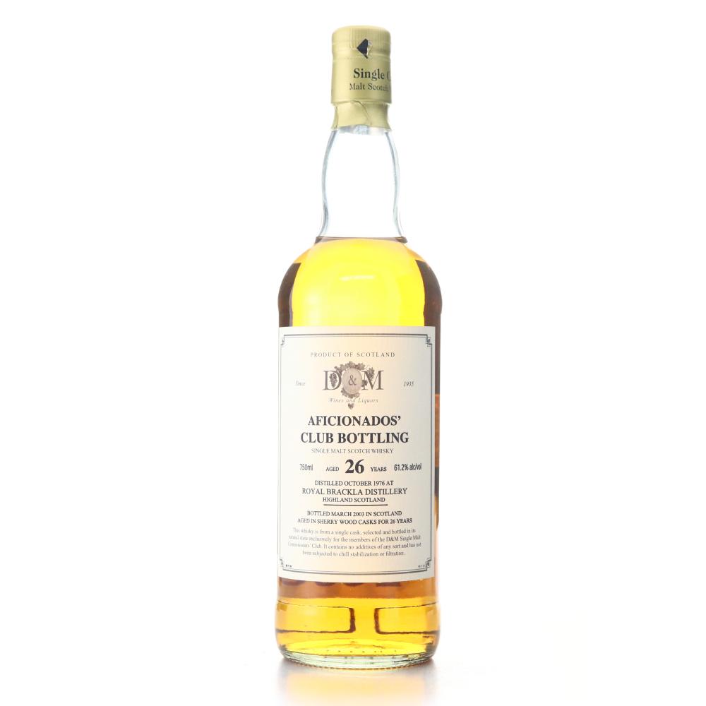 Royal Brackla 1976 D&M 26 Year Old Sherry Wood 75cl / US Import