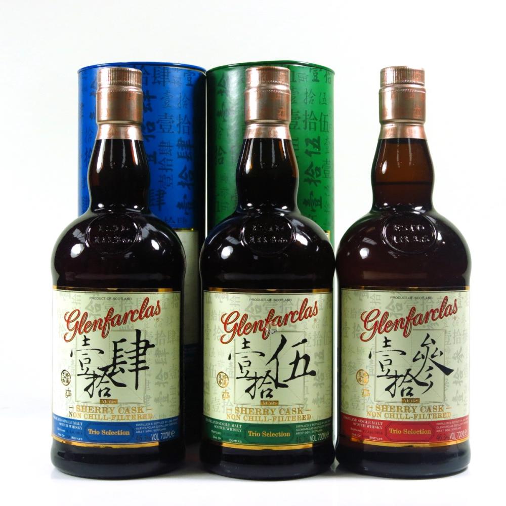 Glenfarclas Sherry Cask Trio Selection / 13 Year Old, 14 Year Old and 15 Year Old