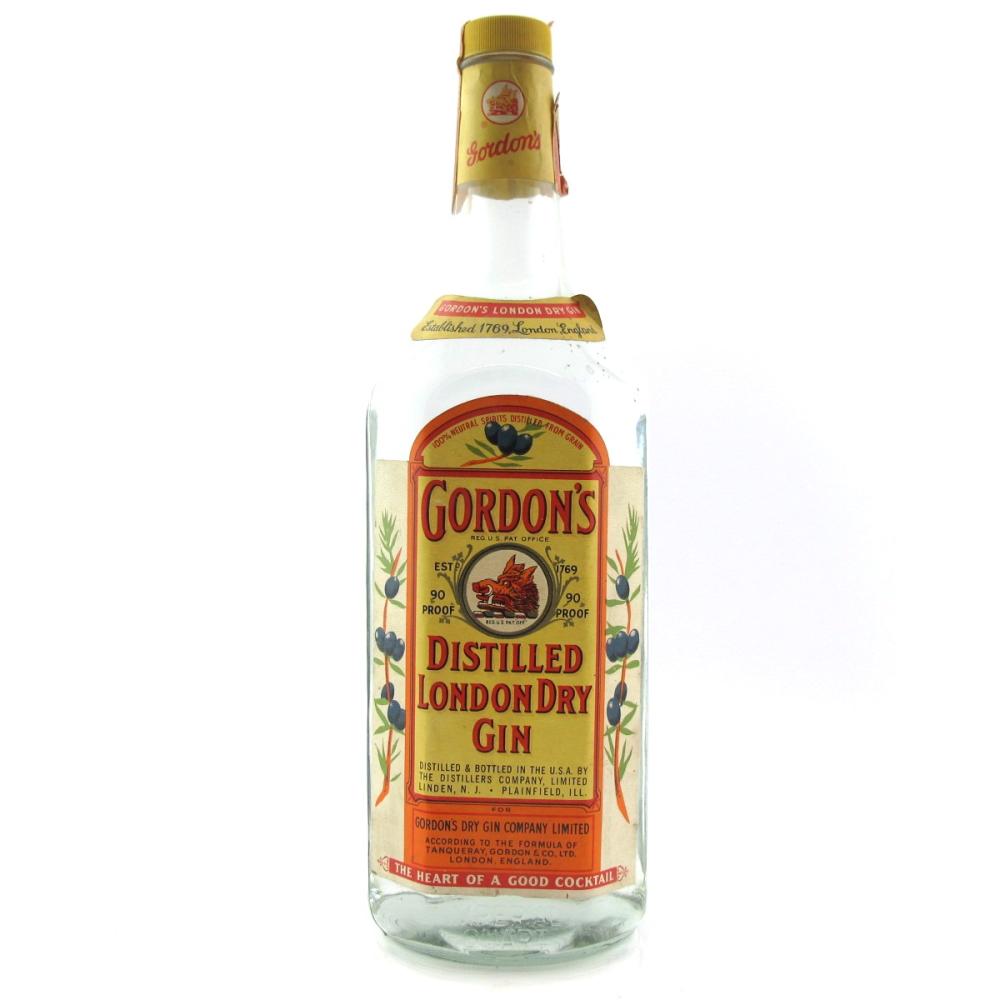 Gordon's London Dry Gin Quart 1970s