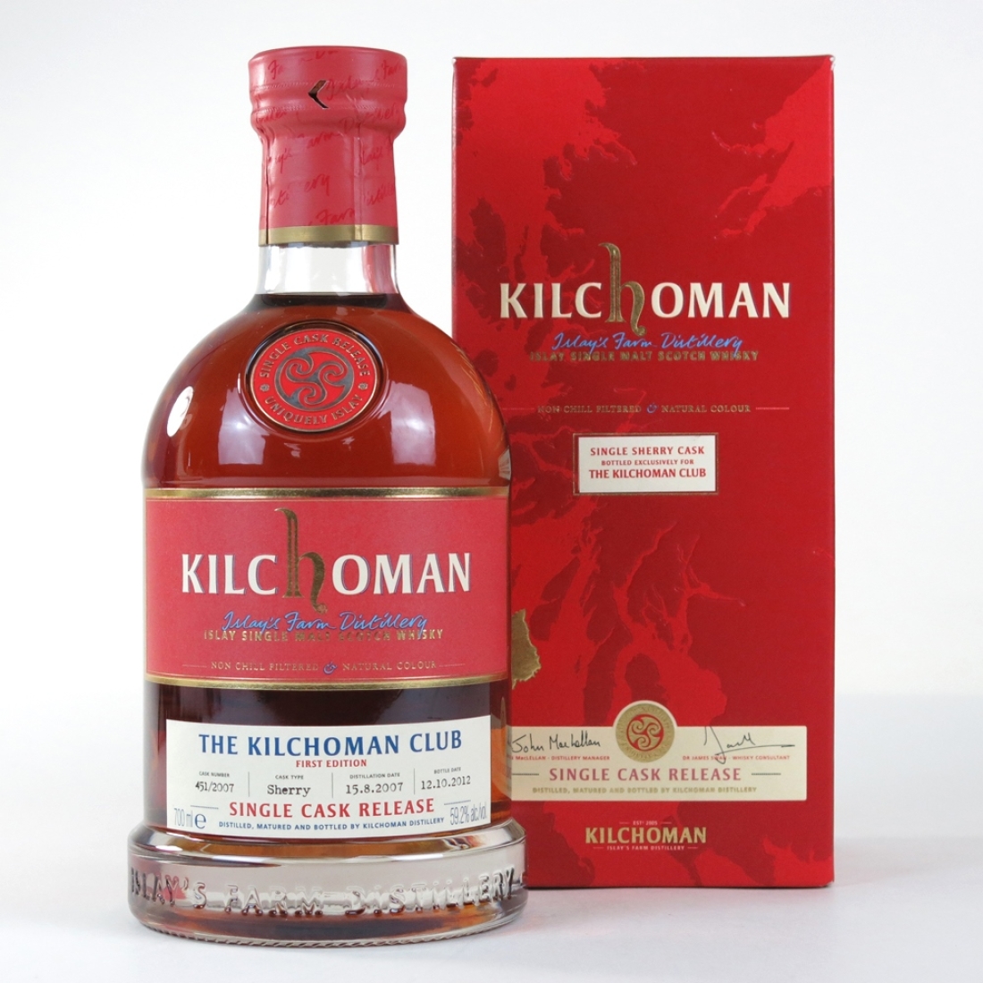 Kilchoman Club Single Cask Bottling 2012