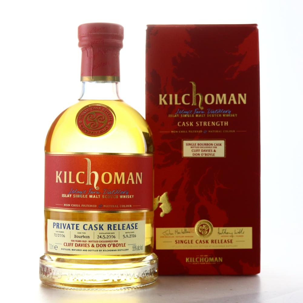 Kilchoman 2006 Single Bourbon Cask 10 Year Old / Cliff Davies & Don O'Boyle