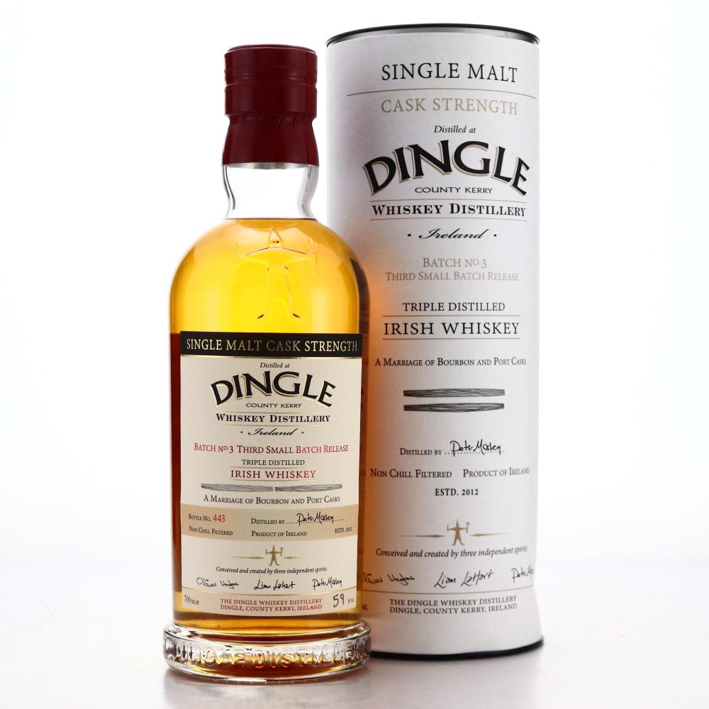 Dingle Cask Strength Single Malt No.3 / Bourbon & Port Casks