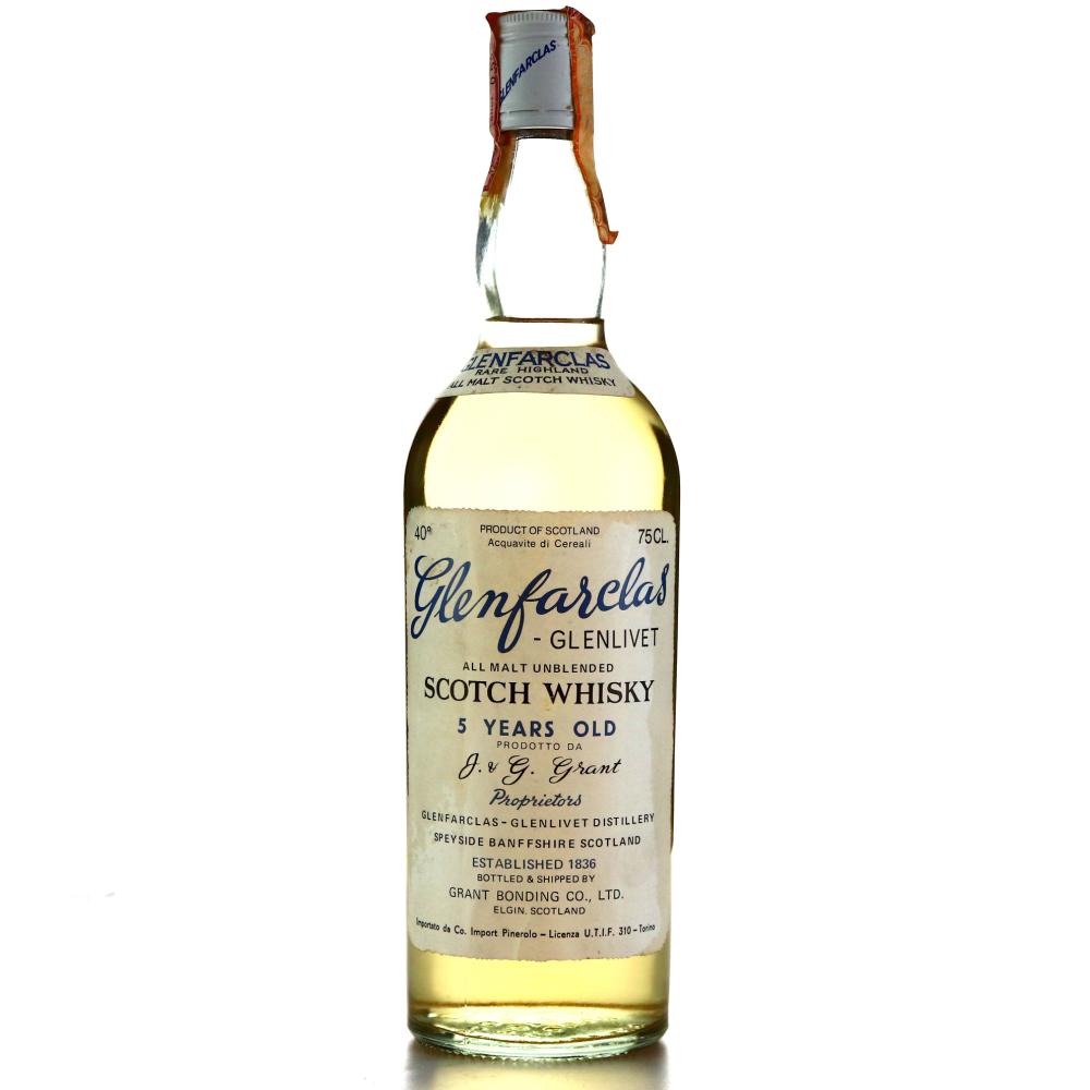 Glenfarclas 5 Year Old 1970s / Co. Pineroli Import
