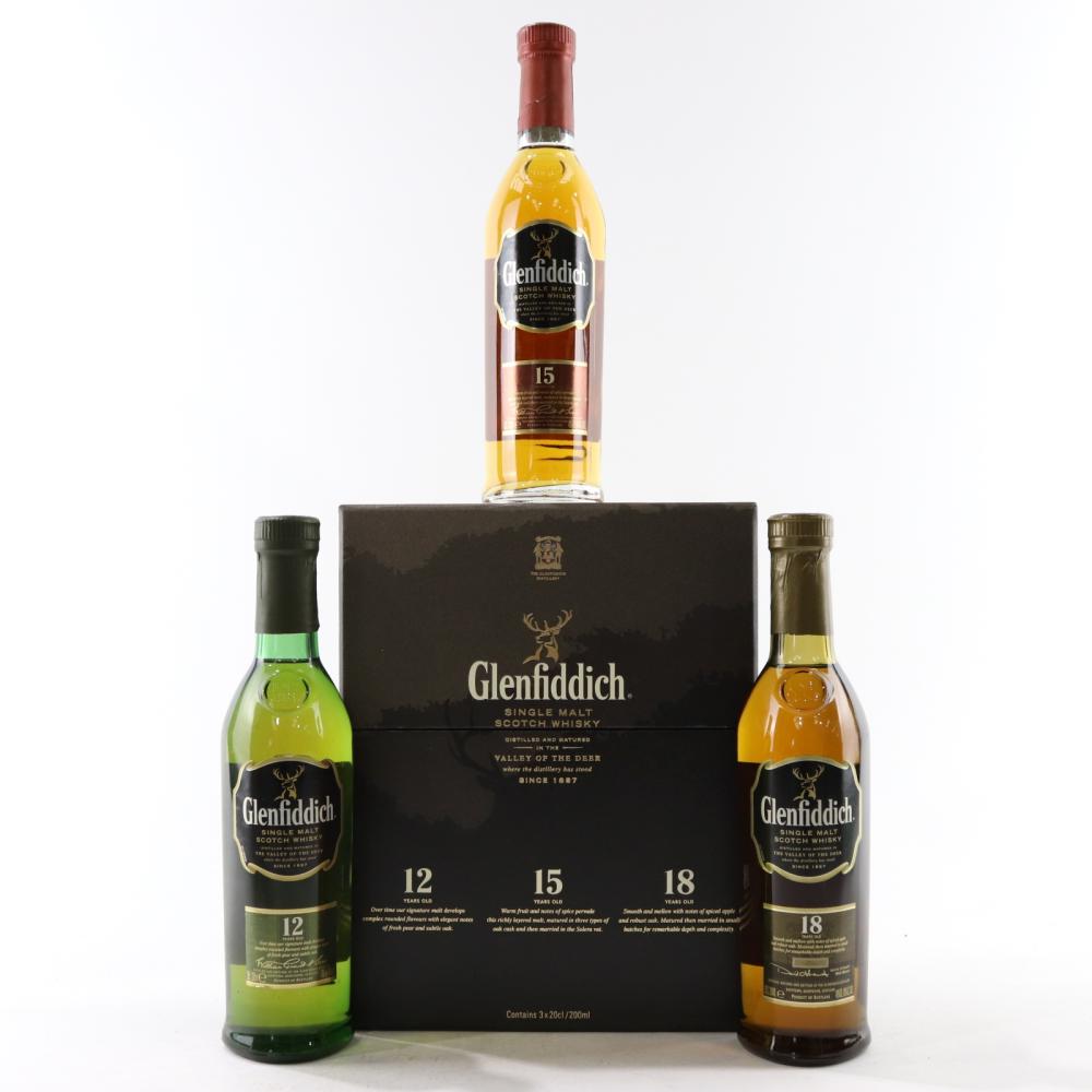 Glenfiddich Core Range Collection 3 x 20cl