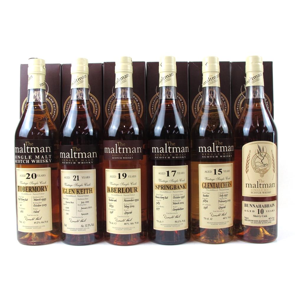 Maltman's Selection 6 x 70cl / Including Springbank 17 Year Old