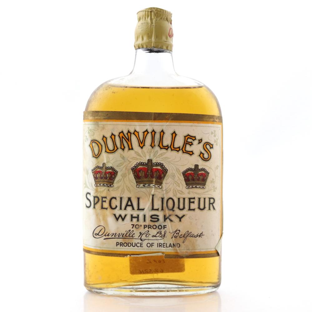 Dunville's Special Liqueur Whisky Half Bottle circa 1940s