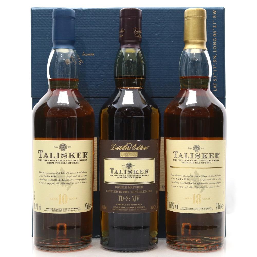 Talisker Gift Pack 3 x 20cl / including 18 Year Old and 1993 Distiller's Edition