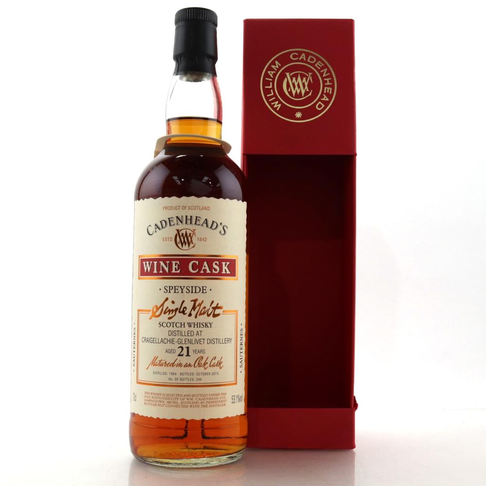 Craigellachie 1994 Cadenhead's 21 Year Old / Wine Cask
