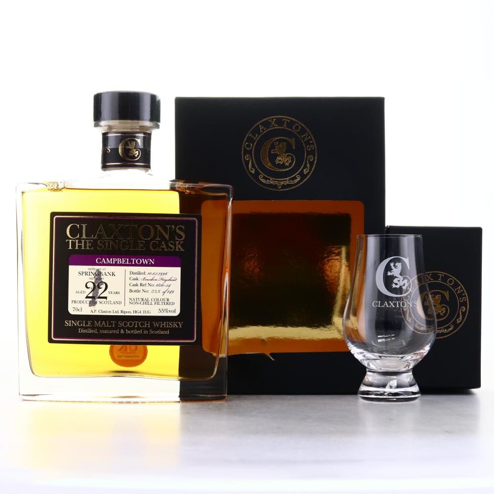 Springbank 1996 Claxton's 22 Year Old / With Glass
