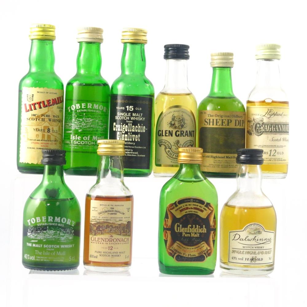 Scotch Malt Whisky Selection 10 x Miniature