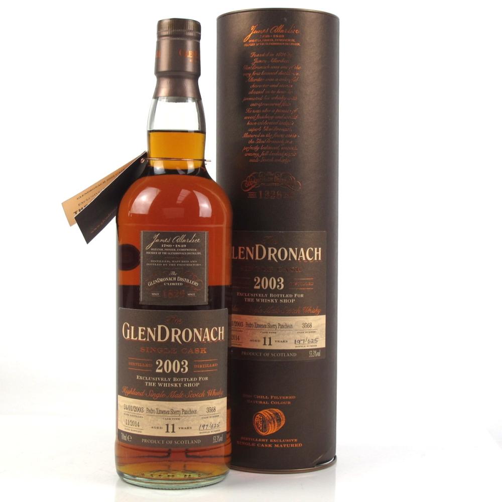 Glendronach 2003 Single Cask 11 Year Old #3568 / Whisky Shop Exclusive