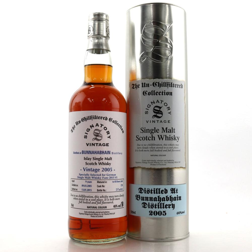 Bunnahabhain 2005 Signatory Vintage 9 Year Old / German Single Malt Whisky Fans 2015 #1