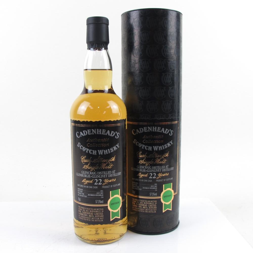 Glencraig / Glenburgie 1981 Cadenhead's 22 Year Old